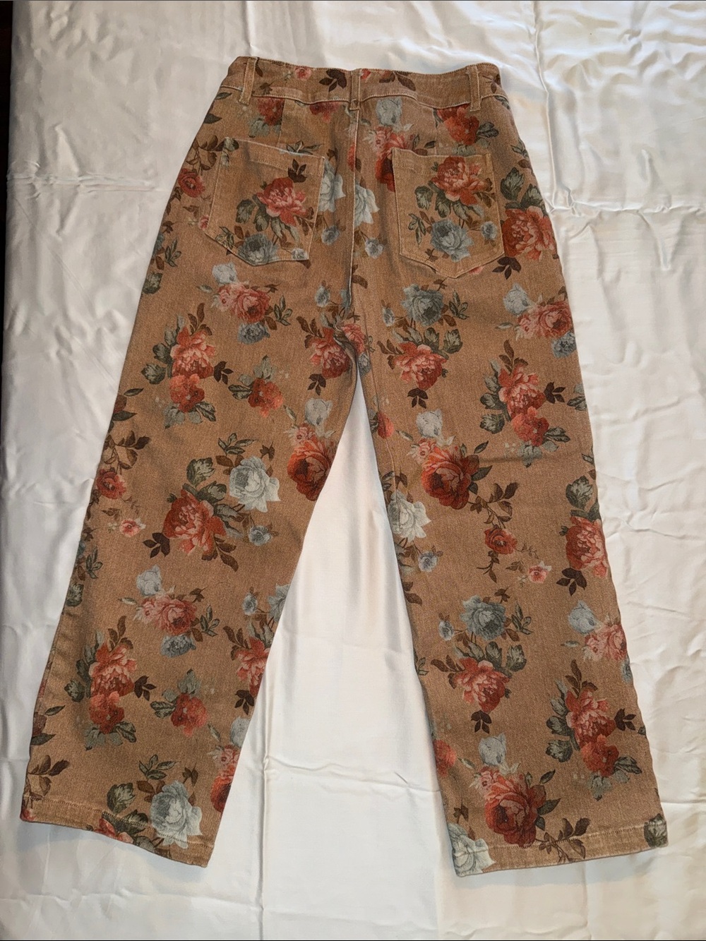 Wide Leg Cottagecore Eclectic Floral Troussers - Picture 4 of 5
